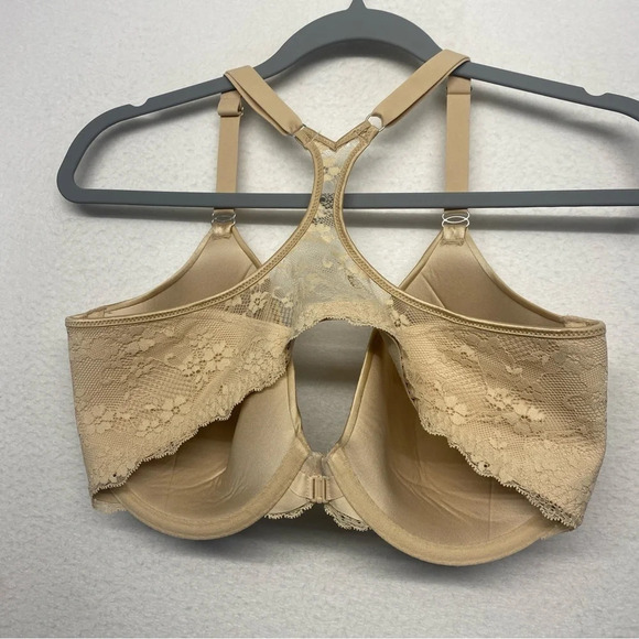 Maidenform One Fab Fit Lace T-Back Shaping Underwire Front Close Bra 7112 38DD - Picture 2 of 6